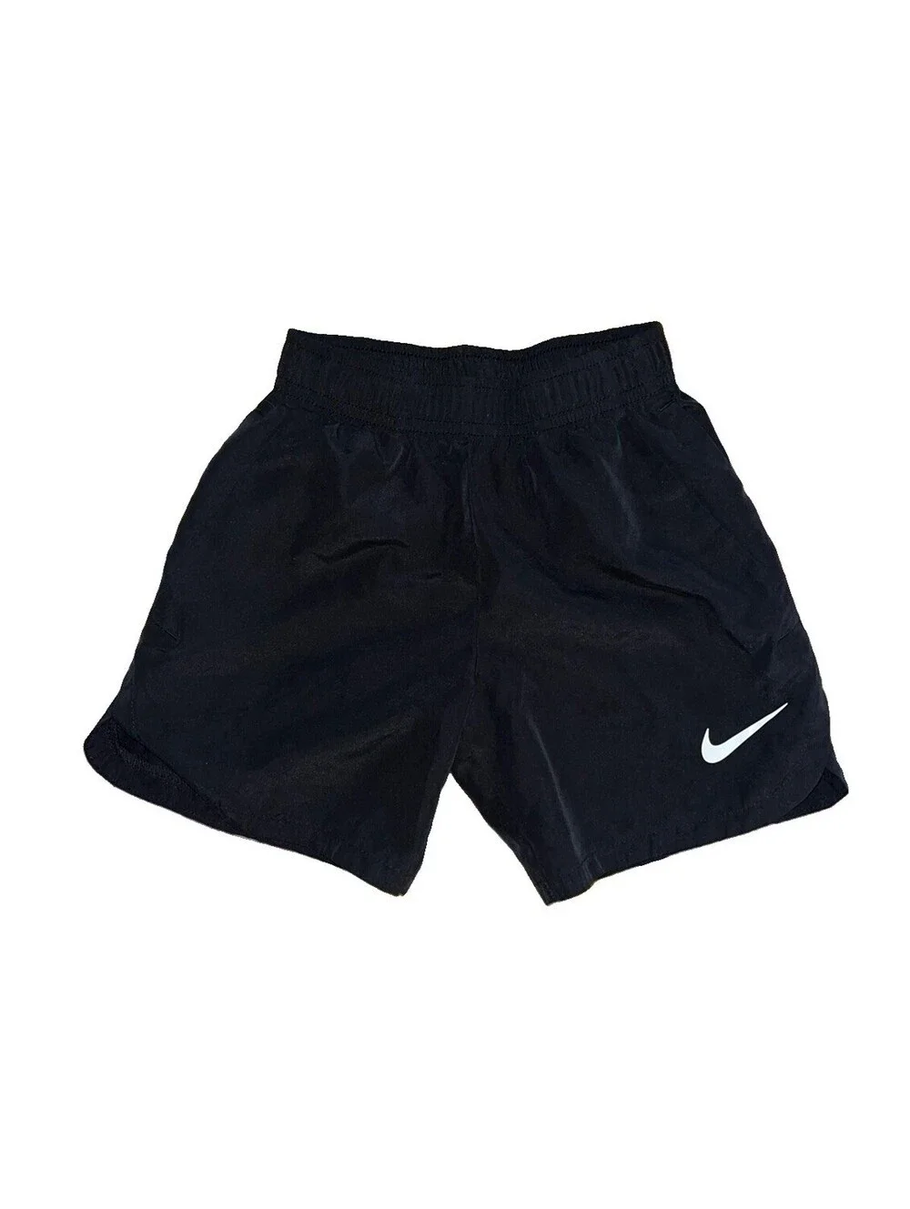Nike 3T Unisex Baby Toddler Shorts Black Athletic Mesh Elastic Waist Solid